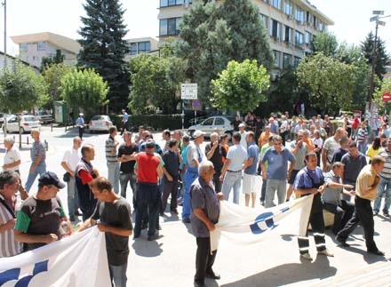 Sa protesta foto: Info služba grada Vranja 